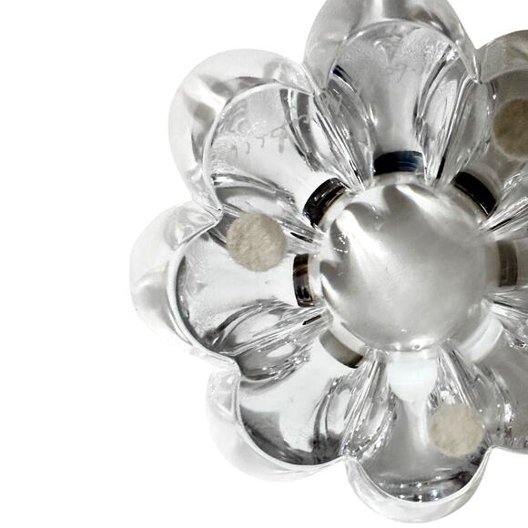 Orrefors Stunning Crystal Signed Mayflower Bowl-Vintage 1970's-5 1/8" Excellent! - Picture 5 of 6